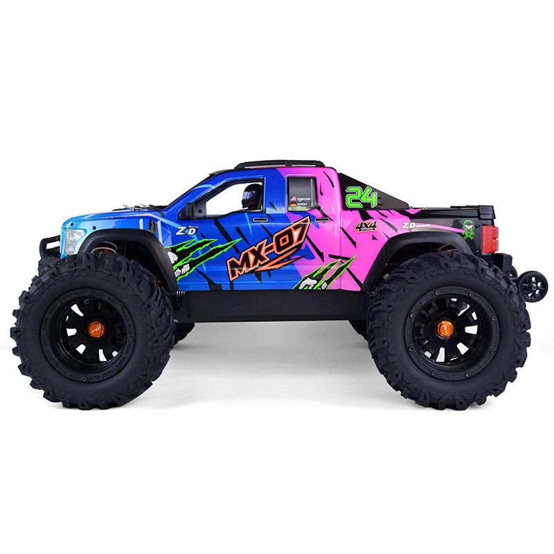 ZD Racing 1/7 MX-07 MX 07 4WD RC Car 8S Brushless Monster Truck Buggy Off-Road High-speed 80km/h RC Racing