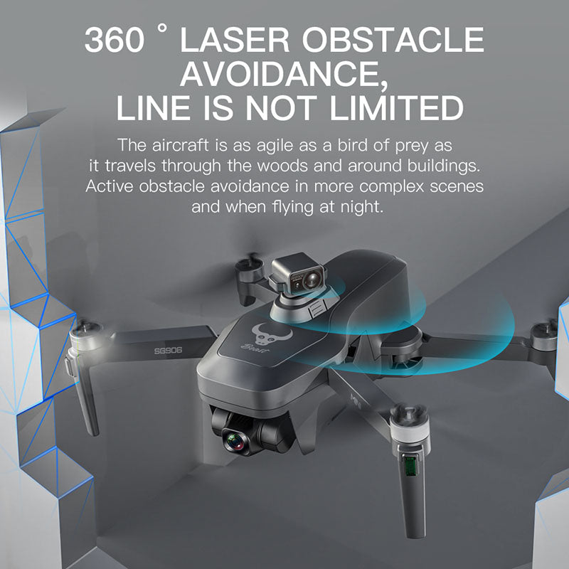 ZLL SG906 MINI 4K Drone 3-Axis Gimbal HD Camera GPS 5G WiFi Brushless 360° Laser Obstacle Avoidance Quadcopter