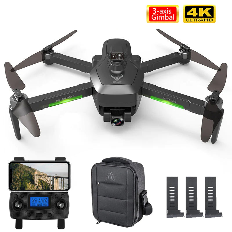 ZLL SG906 PRO3 MAX 4K Drone HD Camera 3-Axis Gimbal GPS 5G WIFI Professional Obstacle Avoidance Quadcopter