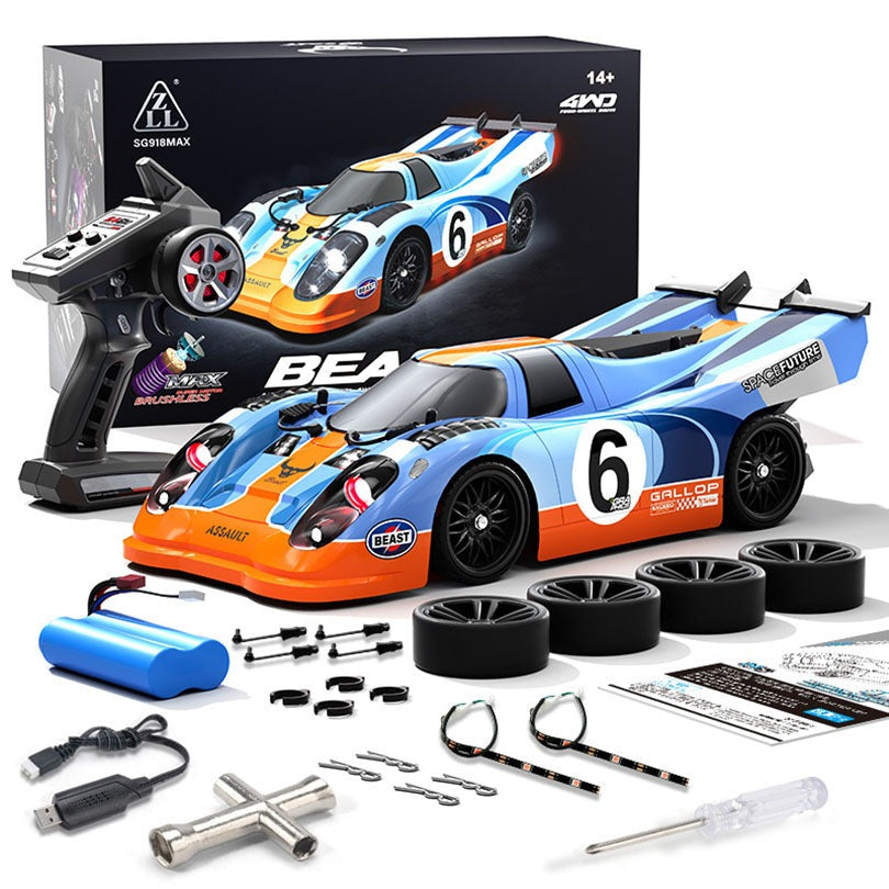 ZLL SG918 RC Car 4WD Brushless 70km/h High Speed 1∶16 Full Scale Drift Car