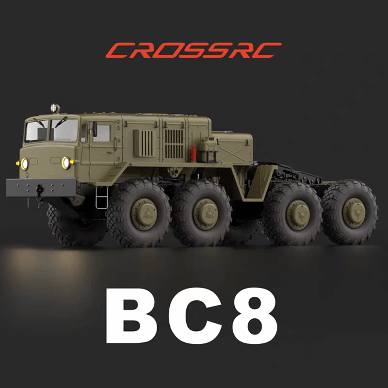 CROSSRC BC8 Mammoth 1/12 Scale 8x8 8WD RC Military Transport Crawler Off-Road KIT/RTR - rc car,rc truck | FUNYAT