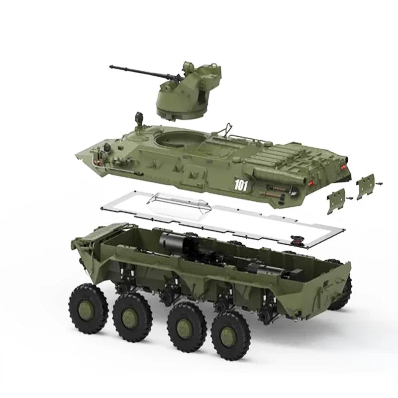 CROSSRC BT8 Rhino 1/12 Scale 8WD RC Military Amphibious Armored Truck Crawler KIT/RTR - rc car,rc truck | FUNYAT