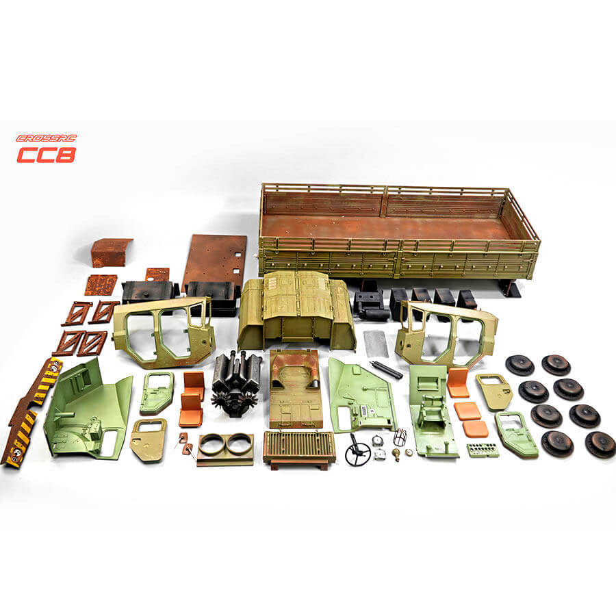 CROSSRC CC8 1/12 Scale 8x8 8WD RC Military Metal Transport Truck Crawler KIT/RTR - rc car,rc truck | FUNYAT