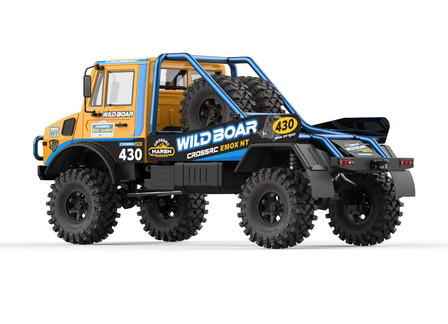 Front left angle view of CROSSRC EMOX NT Wild Boar crawler truck