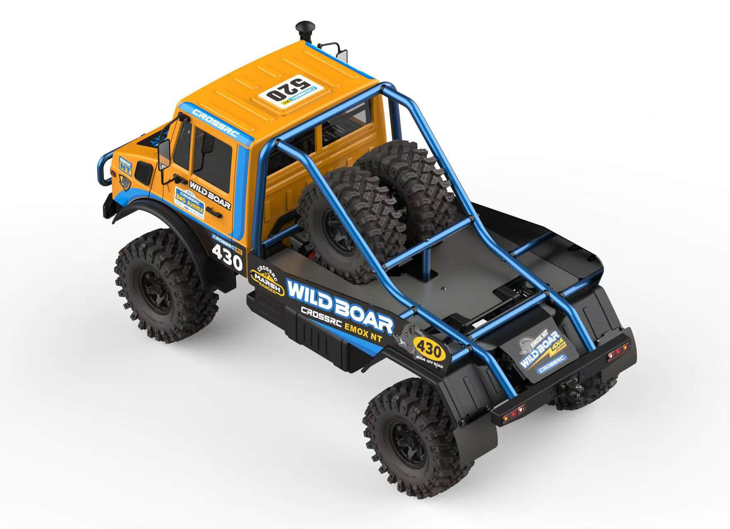 Right side profile of CROSSRC EMOX NT Wild Boar off-road RC crawler