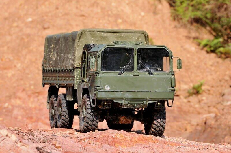 Scale military transport design of CROSSRC MC6 RC truck