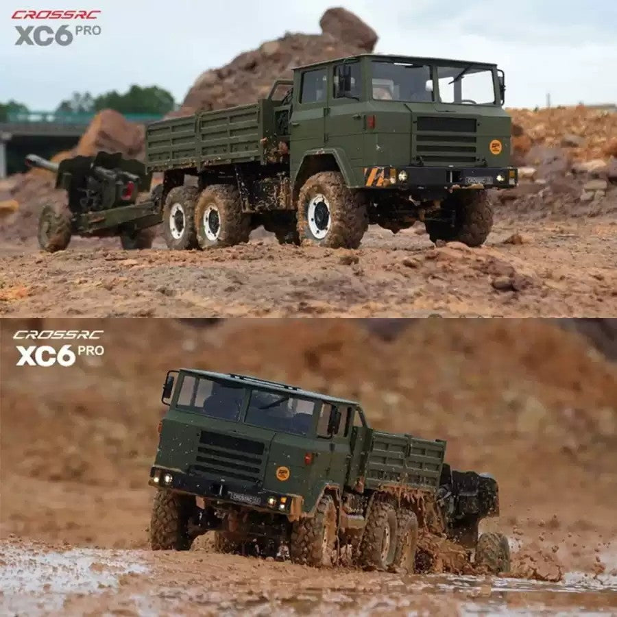 CROSSRC XC6 Pro 1/12 Scale 6WD RC Military Truck Dual Speed Off-Road Crawler RTR - rc car,rc truck | FUNYAT