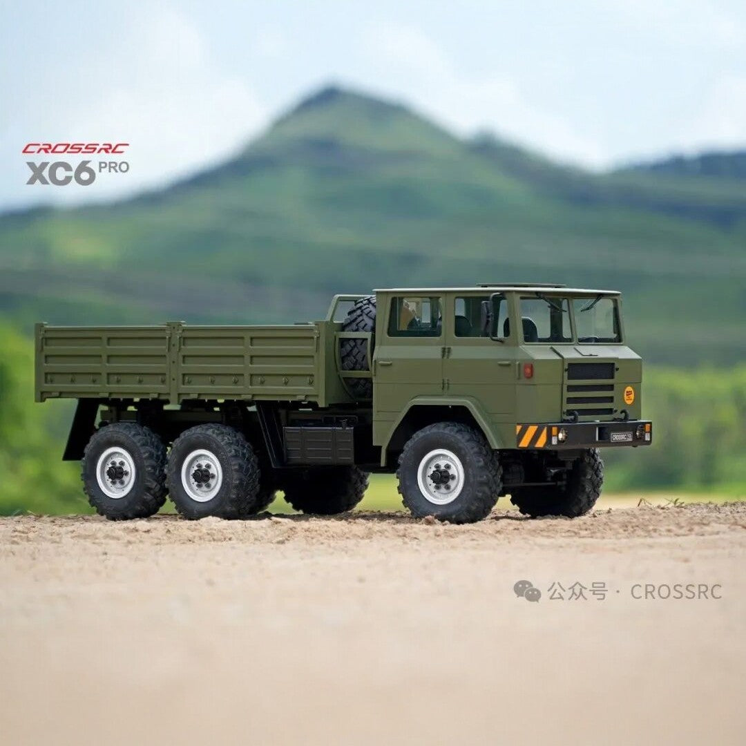 CROSSRC XC6 Pro 1/12 Scale 6WD RC Military Truck Dual Speed Off-Road Crawler RTR - rc car,rc truck | FUNYAT