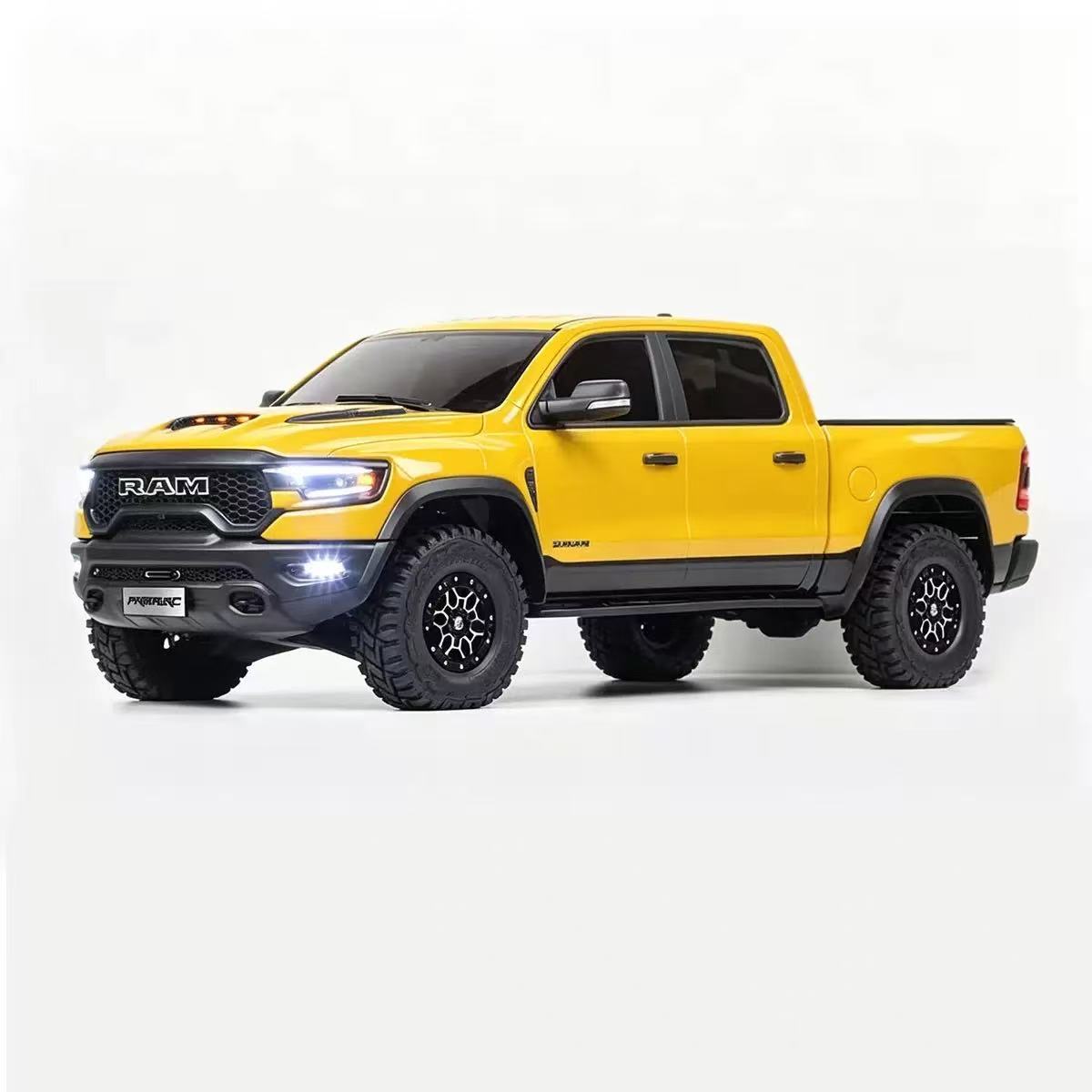 TRACTION HOBBY KM Dodge RAM 1500 1/8 4WD Brushless RC Crawler Licensed Off-Road Climbing Truck RTR Yellow - rc car,rc truck | FUNYAT