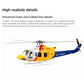 Display model of FLYWING Bell 412 470L V4 military RC helicopter