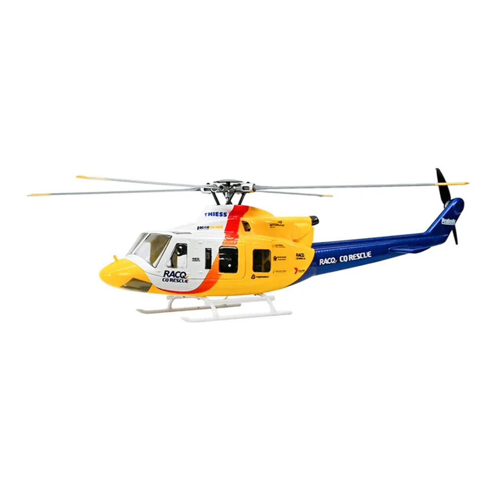 Front view of FLYWING Bell 412 470L V4 scale RC helicopter