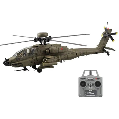 RC ERA C170 Apache AH-64D RC Helicopter 1:48 Scale 6CH Optical Flow Altitude Hold Green - RC Helicopter | FUNYAT