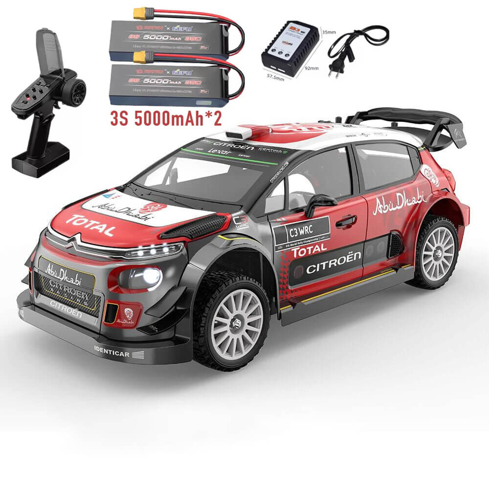MJX Hyper Go 10303 Citroën C3 WRC 1/10 Scale 4WD Brushless Licensed RC Rally Car RTR MJX 10303 With 3S 5000mAh*2 - rc car,rc truck | FUNYAT