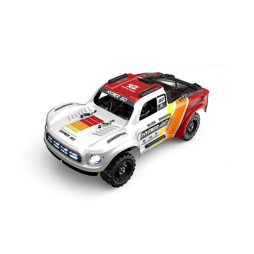 Rear view of MJX HYPER GO 14211 alloy off-road RC car