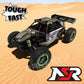 Side view of NSR 5XL-E 1/5 brushless RC car