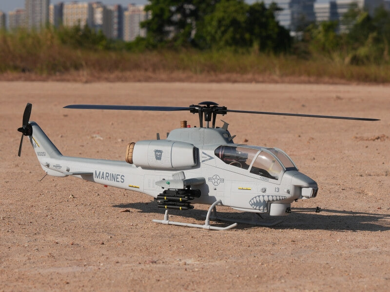 Canopy detail of ROBAN AH-1 Cobra 470 military RC helicopter