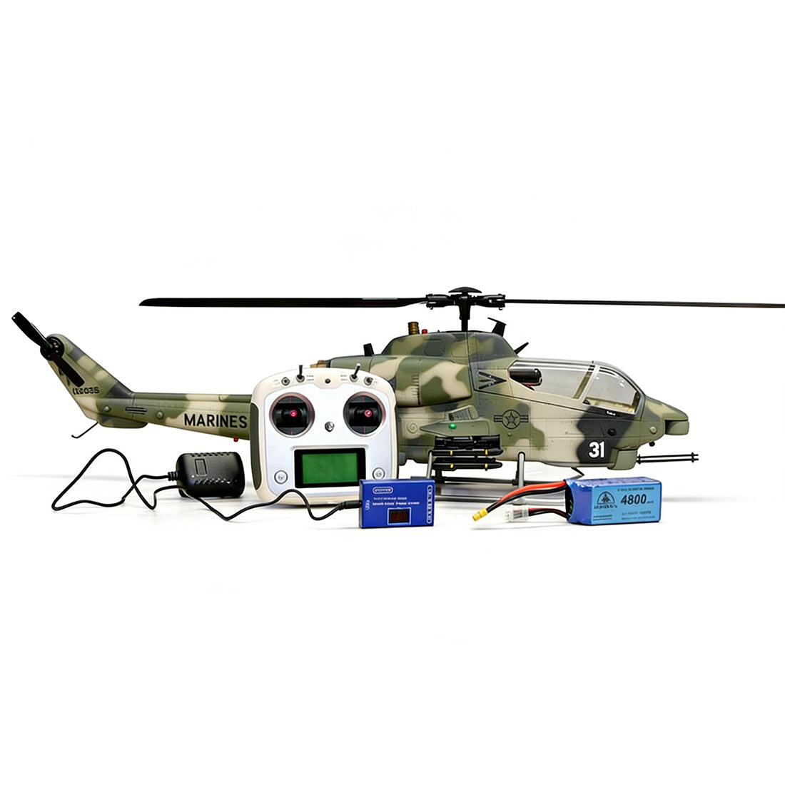 Front left angle display of ROBAN AH-1 Cobra 470 helicopter