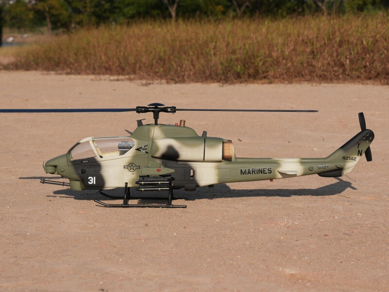 Front nose detail of ROBAN AH-1 Cobra 470 military scale helicopter