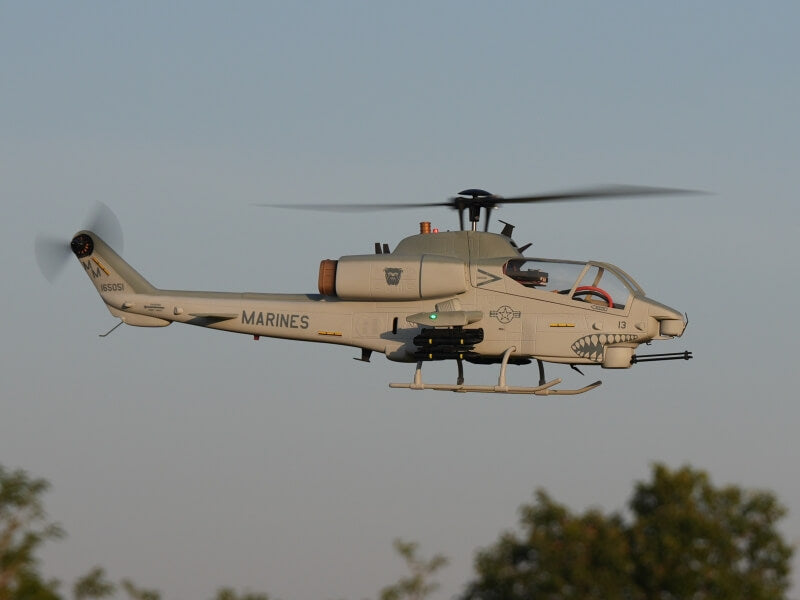 Scale military display of ROBAN AH-1 Cobra 470 RC helicopter