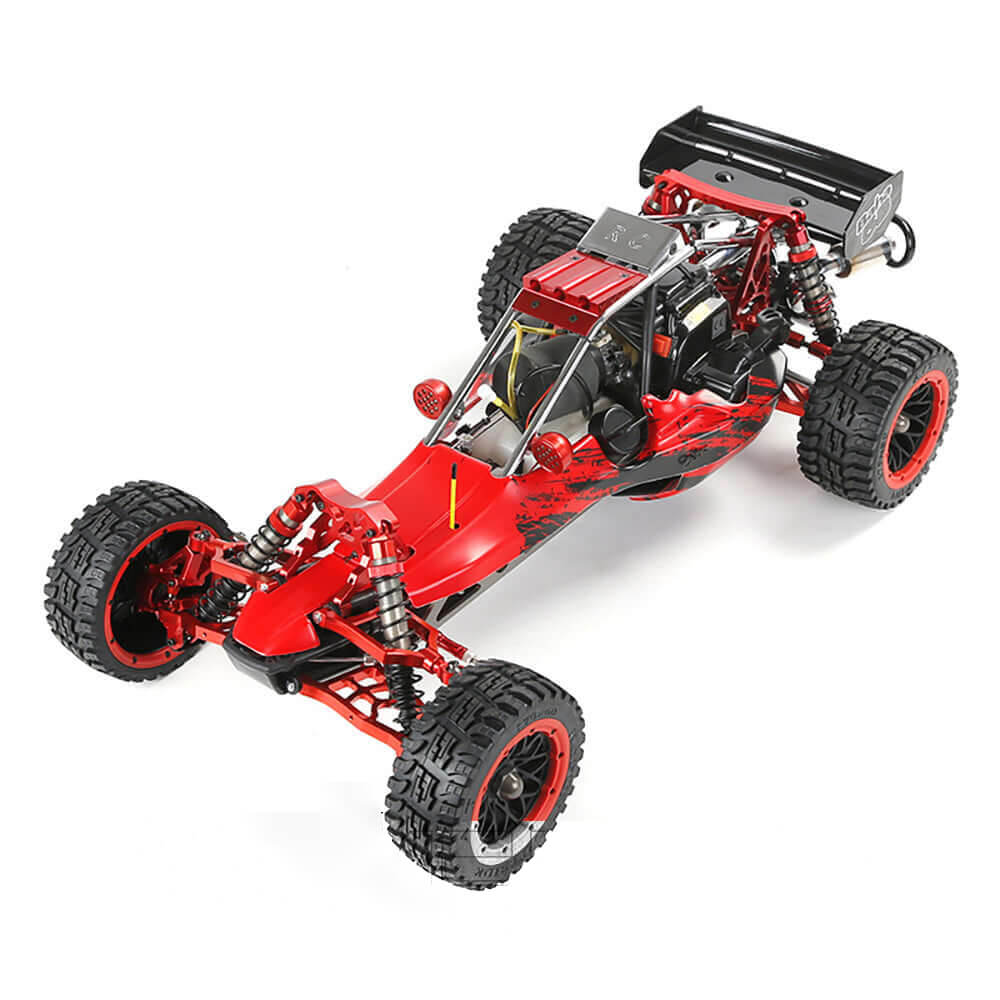 Close-Up of Front and Top Body of ROFUN BAHA 450 RC Car