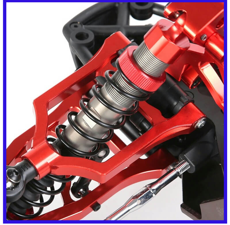 Steel gear close-up of ROFUN BAHA 5B RC buggy