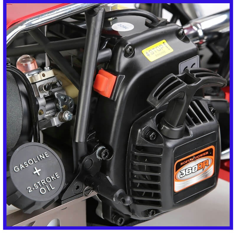 Tire rim detail of ROFUN BAHA 5B high-speed buggy