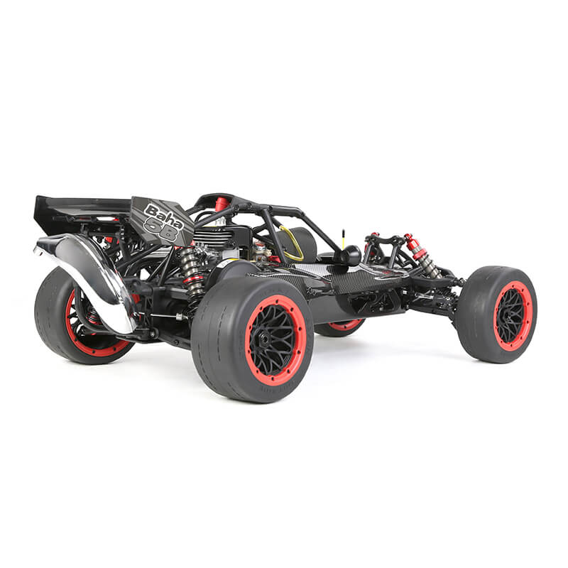 High-speed ROFUN BAHA 5B 36CC gas RC buggy in motion