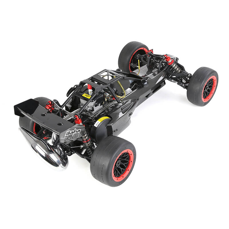 ROFUN BAHA 5B carbon fiber racing buggy on dirt track