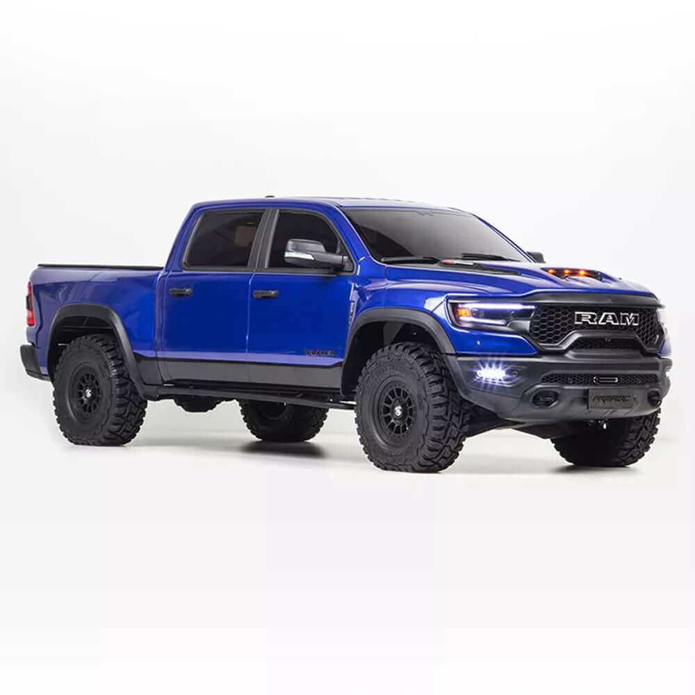Side angle of Dodge RAM 1500 1/8 RC climbing crawler truck by TRACTION HOBBY