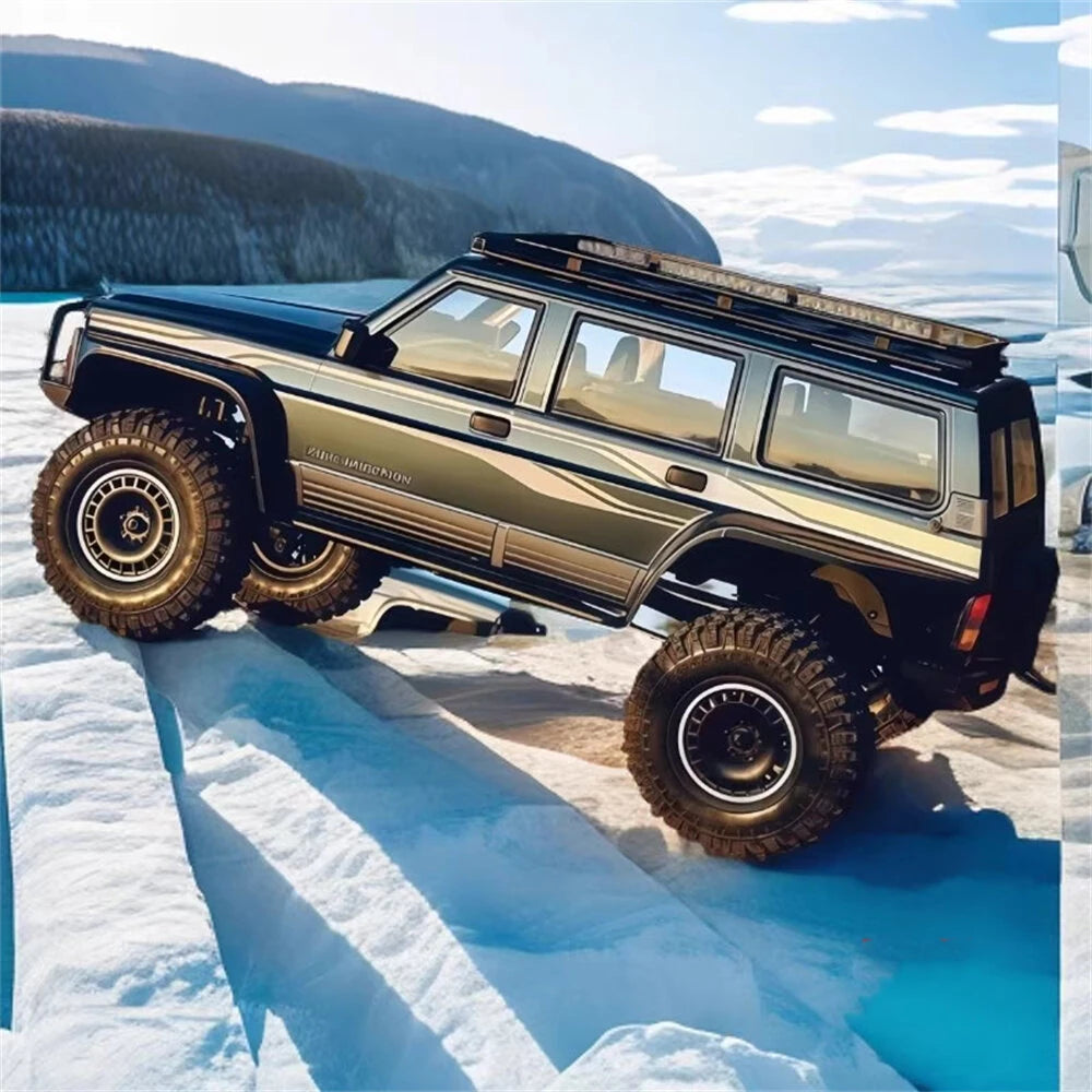 YIKONG YK4107 PRO Brushless 1/10 4WD RC Car Rock Crawler Two Speed Differential Lock LCG Chassis Tank Turn LED Lights Off-Road Climbing Truck - rc car,rc truck | FUNYAT