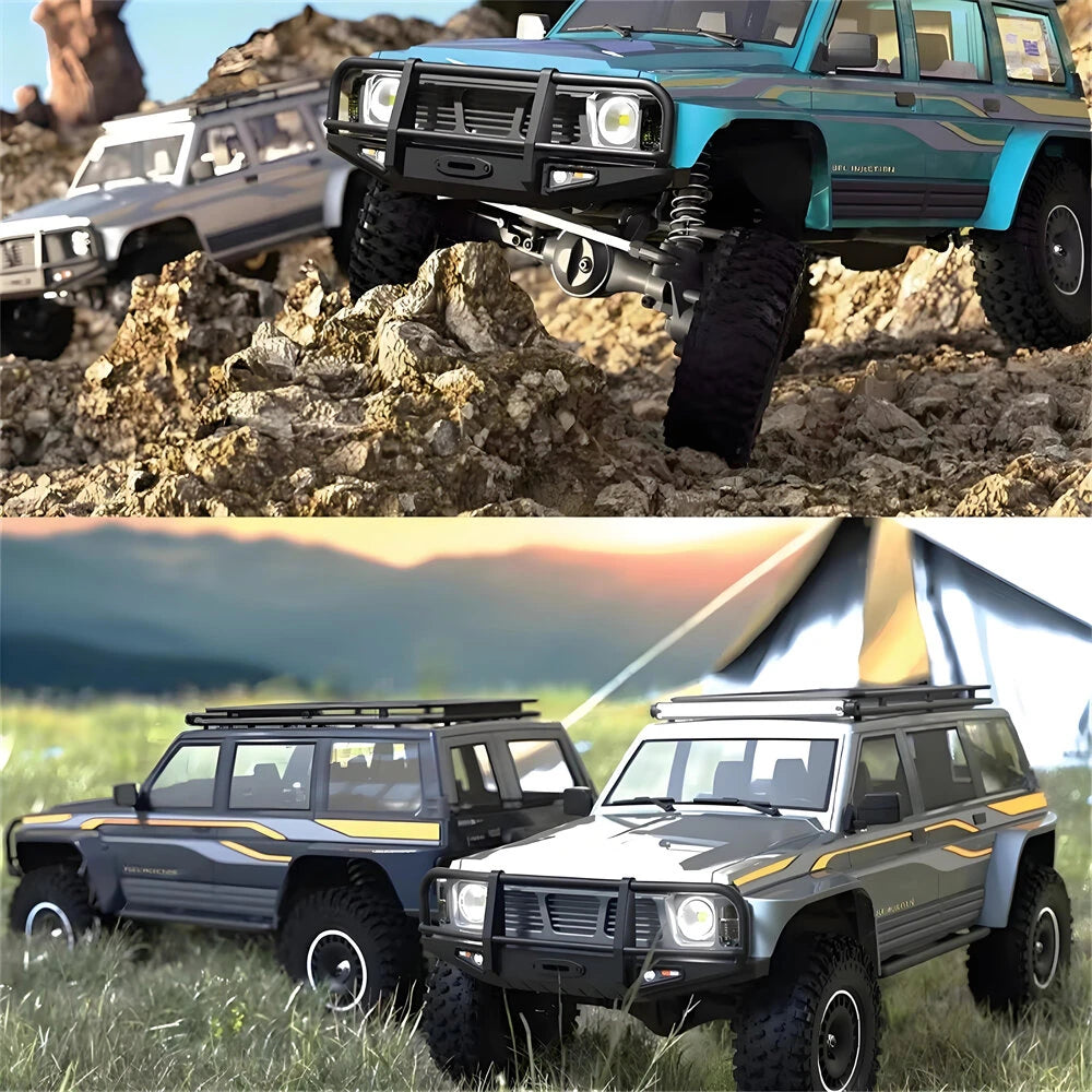 YIKONG YK4107 PRO Brushless 1/10 4WD RC Car Rock Crawler Two Speed Differential Lock LCG Chassis Tank Turn LED Lights Off-Road Climbing Truck - rc car,rc truck | FUNYAT