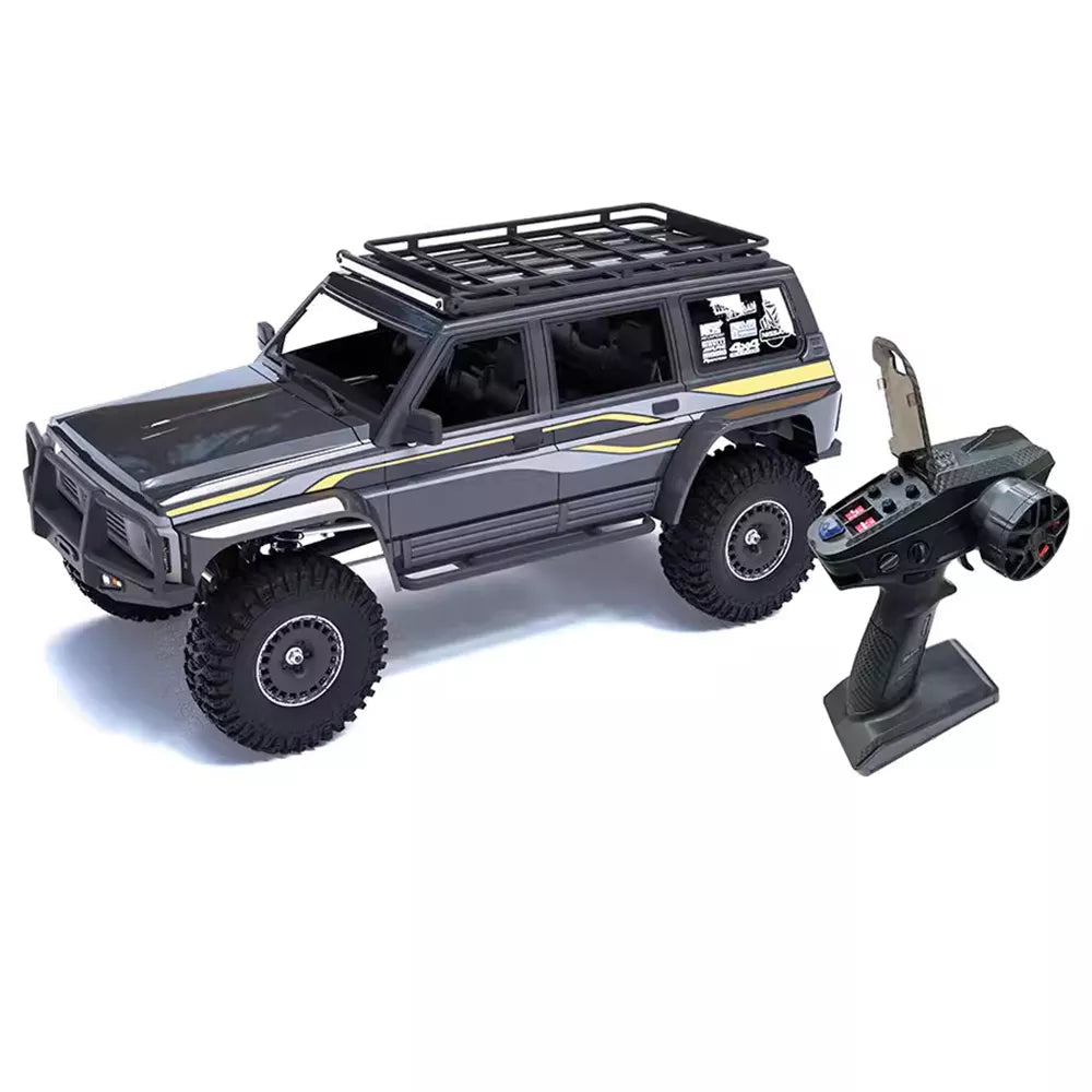 YIKONG YK4107 PRO Brushless 1/10 4WD RC Car Rock Crawler Two Speed Differential Lock LCG Chassis Tank Turn LED Lights Off-Road Climbing Truck Gray Brushless - rc car,rc truck | FUNYAT