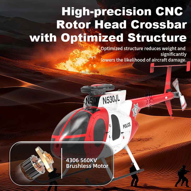 YUXIANG F119S MD-500 Bird RC Helicopter | GPS, Optical Flow