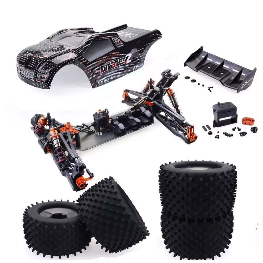 ZD Racing 9021-V3 1/8 Scale 4WD Brushless RC Car 80km/h High Speed Electric Racing Truck RTR Black Empty Frame - rc car,rc truck | FUNYAT