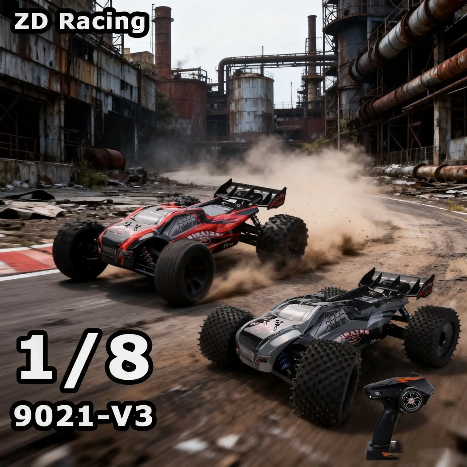ZD Racing 9021-V3 1/8 Scale 4WD Brushless RC Car 80km/h High Speed Electric Racing Truck RTR - rc car,rc truck | FUNYAT